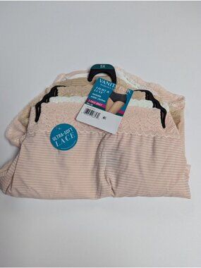 Vanity Fair Hi-Cut Briefs Light & Luxe 3 Pack Briefs Size 5XL 12 Purple